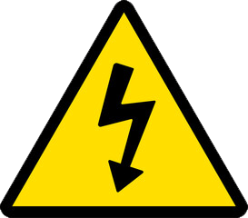 warning electric shock hazard yellow caution.png